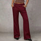 🌺💐 Pantalones de traje acampanados elegantes para mujer