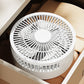 ❄️Blijf koel en stijlvol — Een 3-in-1 tafelventilator met ingebouwde make-upspiegel en ledverlichting 💖