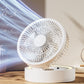 ❄️Blijf koel en stijlvol — Een 3-in-1 tafelventilator met ingebouwde make-upspiegel en ledverlichting 💖