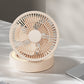❄️Blijf koel en stijlvol — Een 3-in-1 tafelventilator met ingebouwde make-upspiegel en ledverlichting 💖