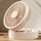 ❄️Blijf koel en stijlvol — Een 3-in-1 tafelventilator met ingebouwde make-upspiegel en ledverlichting 💖