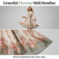 🔥Grote Korting 50%! Vintage Bloemen Jurk✨ Ademend Comfort + Slimmende Taille, Retro en Liefdadig～