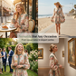 🔥Grote Korting 50%! Vintage Bloemen Jurk✨ Ademend Comfort + Slimmende Taille, Retro en Liefdadig～