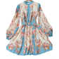 🔥Grote Korting 50%! Vintage Bloemen Jurk✨ Ademend Comfort + Slimmende Taille, Retro en Liefdadig～