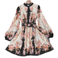 🔥Grote Korting 50%! Vintage Bloemen Jurk✨ Ademend Comfort + Slimmende Taille, Retro en Liefdadig～