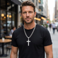 ⛓️ Collar colgante de cruz en acero inoxidable para hombre – diseño resistente, estilo atemporal y acabado duradero | El accesorio que realza tu look con personalidad