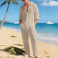 🔥2026 Hot Sale 50% Korting🔥Ademende strandoutfit van linnen voor heren