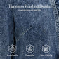 🧥 50% KORTING !! 🌸 Damesjeansjack met ruches en open voorkant – Lichtgewicht en vrouwelijk – Veelzijdig en chic 👗
