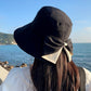 👒 ¡50% DE DESCUENTO! Sombrero de ala ancha con lazo para mujer – protección solar total y estilo elegante