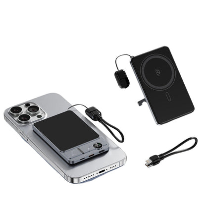 🔋 ¡50% OFF por tiempo limitado! ✨ Cargador portátil magnético 3 en 1 – inalámbrico, con soporte integrado y diseño ultradelgado