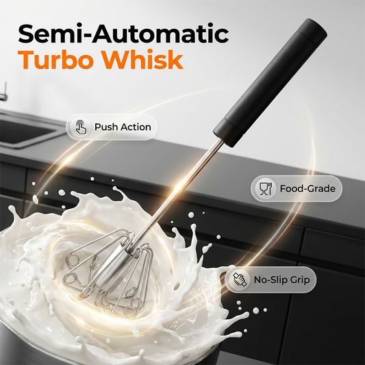 ⏰🔥 ¡50% OFF por Tiempo Limitado! 🥚 Batidor Turbo Semiautomático – Mezcla Rápida sin Electricidad ⚡🍰
