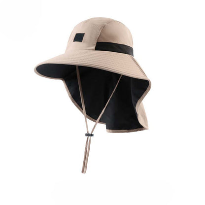 Sombrero de Sol con Ala Ancha y Cubre Nuca, Protección Solar UPF 50+