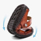 Sandalias de exterior transpirables en cuero suave de talla grande para hombre