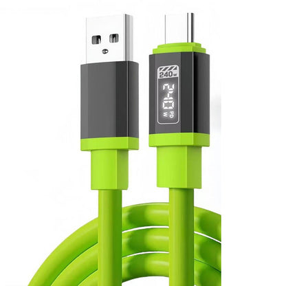 🔌 Cable de carga rápida de silicona flexible – resistente, duradero y súper rápido | El cable que no se enreda ni se rompe