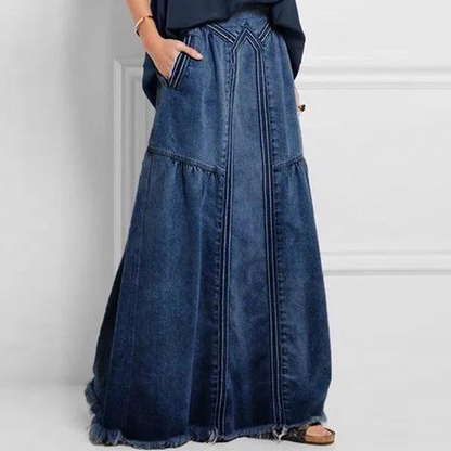 👗 Falda vaquera larga casual para mujer – estilo relajado y versátil | Cómoda, favorecedora y fácil de combinar | ¡Envío gratis a todo Chile!