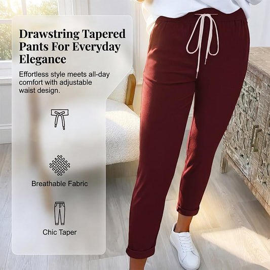 👖 Pantalones casuales con cordón y corte cónico para mujer – estilo relajado, ajuste perfecto y máxima comodidad | Ideales para el día a día