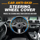 🚗✨Funda antideslizante para volante – cuero de fibra de carbono y ajuste universal | Resistente al sudor, agarre firme y estilo deportivo