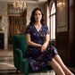 👗🔥 50% OFF POR TIEMPO LIMITADO | Vestido de Mujer con Cuello en V, Estampado Floral y Cintura Torcida ✨ Diseño Femenino, Figura Favorecida y Estilo Elegante Todo el Día