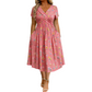 👗🔥 50% OFF POR TIEMPO LIMITADO | Vestido de Mujer con Cuello en V, Estampado Floral y Cintura Torcida ✨ Diseño Femenino, Figura Favorecida y Estilo Elegante Todo el Día