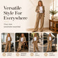 👖 Damen gerippte Kordelzug-Geradehose – bequem, vielseitig & stylisch – mit verstellbarem Kordelzug & geradem Bein – perfekt für Alltag, Büro & Freizeit – weicher Stoff, figurschmeichelnder Schnitt – ideal für warme Tage & entspannte Stunden