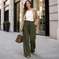👖 Damen gerippte Kordelzug-Geradehose – bequem, vielseitig & stylisch – mit verstellbarem Kordelzug & geradem Bein – perfekt für Alltag, Büro & Freizeit – weicher Stoff, figurschmeichelnder Schnitt – ideal für warme Tage & entspannte Stunden