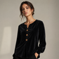 ✨🛍️ ¡NUEVO LANZAMIENTO! Blusa de terciopelo relajada – ligera y con acabado pulido para una elegancia diaria | Suave, versátil y fácil de llevar