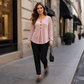 ✨🛍️ ¡NUEVO LANZAMIENTO! Blusa de terciopelo relajada – ligera y con acabado pulido para una elegancia diaria | Suave, versátil y fácil de llevar