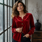 ✨🛍️ ¡NUEVO LANZAMIENTO! Blusa de terciopelo relajada – ligera y con acabado pulido para una elegancia diaria | Suave, versátil y fácil de llevar