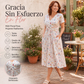 👗🔥 50% OFF POR TIEMPO LIMITADO | Vestido de Mujer con Cuello en V, Estampado Floral y Cintura Torcida ✨ Diseño Femenino, Figura Favorecida y Estilo Elegante Todo el Día