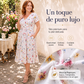👗🔥 50% OFF POR TIEMPO LIMITADO | Vestido de Mujer con Cuello en V, Estampado Floral y Cintura Torcida ✨ Diseño Femenino, Figura Favorecida y Estilo Elegante Todo el Día