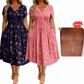👗🔥 50% OFF POR TIEMPO LIMITADO | Vestido de Mujer con Cuello en V, Estampado Floral y Cintura Torcida ✨ Diseño Femenino, Figura Favorecida y Estilo Elegante Todo el Día