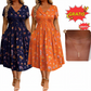 👗🔥 50% OFF POR TIEMPO LIMITADO | Vestido de Mujer con Cuello en V, Estampado Floral y Cintura Torcida ✨ Diseño Femenino, Figura Favorecida y Estilo Elegante Todo el Día
