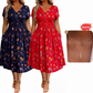 👗🔥 50% OFF POR TIEMPO LIMITADO | Vestido de Mujer con Cuello en V, Estampado Floral y Cintura Torcida ✨ Diseño Femenino, Figura Favorecida y Estilo Elegante Todo el Día