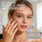 🎨 ¡50% DE DESCUENTO AHORA! 💅 Bolígrafos acrílicos para decoración de uñas de 12 colores: pigmentos vibrantes, puntas finas y diseños fáciles de hacer tú misma ✨🖌️