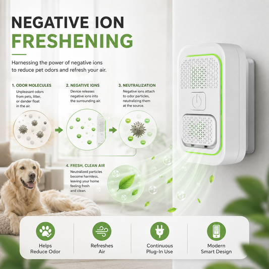 🌬️ Mini purificador de aire enchufable de iones negativos – aire fresco y limpio en cualquier espacio | Elimina olores, alérgenos y partículas en suspensión