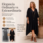 🔥⏰ ¡OFERTA 50% OFF! 👗 Vestido Asimétrico Holgado para Mujer – Cuello en V, Corte Favorecedor y Estilo Elegante ✨