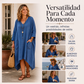 🔥⏰ ¡OFERTA 50% OFF! 👗 Vestido Asimétrico Holgado para Mujer – Cuello en V, Corte Favorecedor y Estilo Elegante ✨