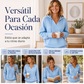 Jersey con capucha de cuello en V liso informal para mujer