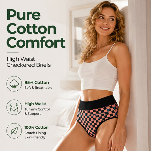 🌸 Bragas de tiro alto elásticas y suaves para mujer – ajuste cómodo, sin marcas y frescura todo el día | La comodidad que mereces cada día