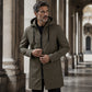 ⏰🔥 ¡OFERTA 50% OFF! 🧥✨ Chaqueta con Capucha de Largo Medio para Hombre – Protección contra el Viento, Cálida y Elegante