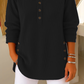 ⏰🔥 ¡OFERTA 50% OFF! 👚✨ Blusa Henley de Pana para Mujer – Suave, Cálida y Cómoda con Botones Decorativos