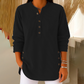 ⏰🔥 ¡OFERTA 50% OFF! 👚✨ Blusa Henley de Pana para Mujer – Suave, Cálida y Cómoda con Botones Decorativos