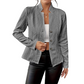 ⏰🔥 ¡OFERTA 50% OFF! 🧥✨ Americana de Mujer con Textura de Punto – Corte Slim, Elegante y Versátil para Oficina y Diario