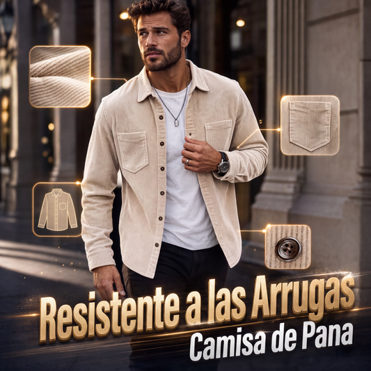 Chaquetas de camisa de pana casual para hombre