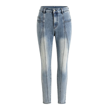 Jeans ajustados de talle alto para mujer, efecto reductor