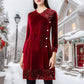 Vestido Midi Recto de Lentejuelas para Mujer