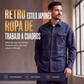 Camisa de manga larga a cuadros informal para hombre