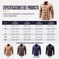 Camisa de manga larga a cuadros informal para hombre