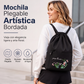 ⏰🔥 ¡OFERTA 50% OFF! 🎒✨ Mochila Plegable con Bordado Floral para Mujer – Ligera, Impermeable y Perfecta para Viajes