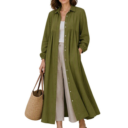 ⏰🔥 ¡OFERTA 50% OFF! 👗✨ Vestido Largo de Lino para Mujer – Fresco, Elegante y Cómodo para Cualquier Ocasión